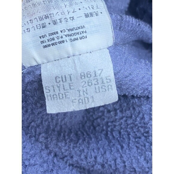 Vintage Patagonia Synchilla Purple Size M Fleece Full Zip UP MADE IN USA - Picture 8 of 9
